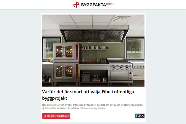 Varför det är smart att välja Fibo i offentliga byggprojekt | 60% snabbare installation i balksystem | Nivo – en nyhet för anpassningsbar förvaring | Säkerställ brandklass på tidigare målade ytor