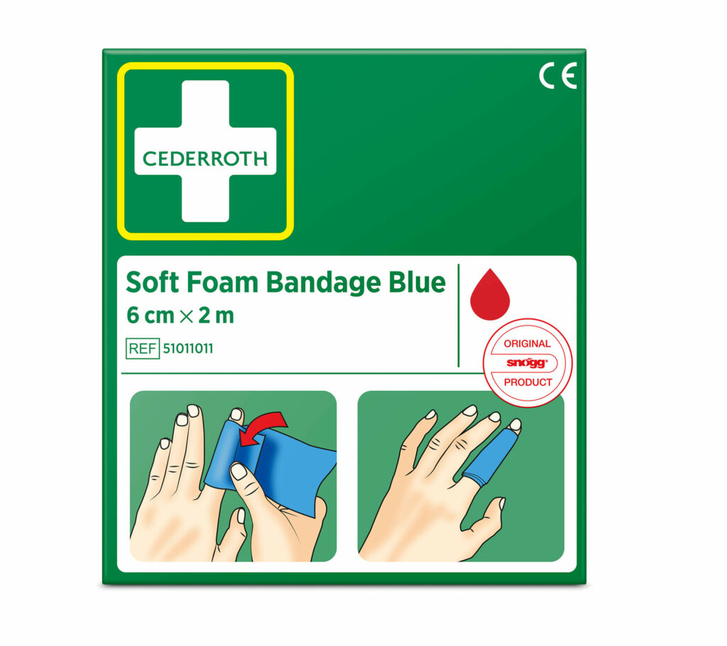 Cederroth Soft Foam Bandage Blue 2m