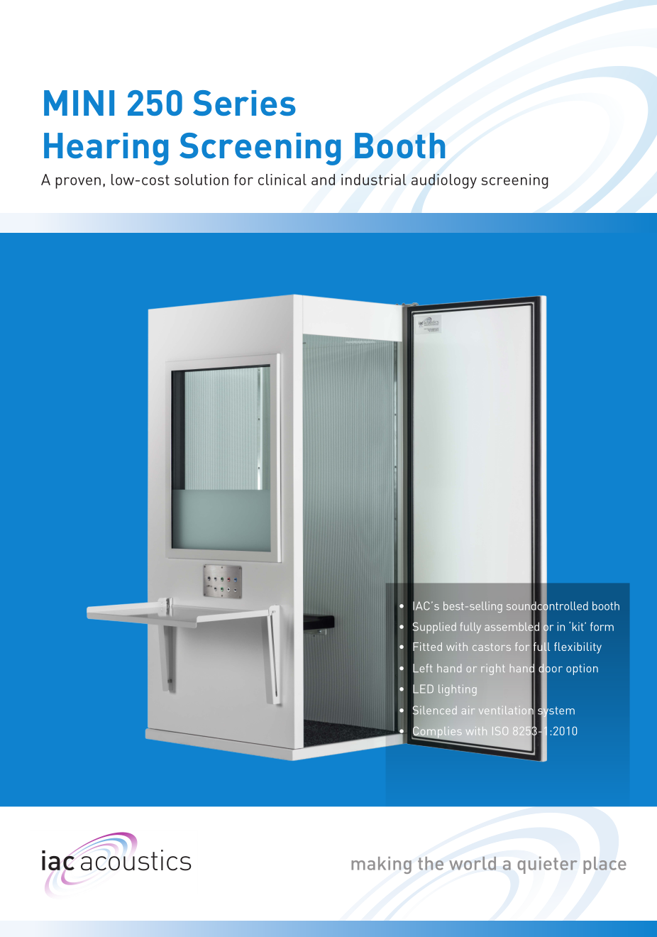 IAC 250 Series Mini Audiology Booth