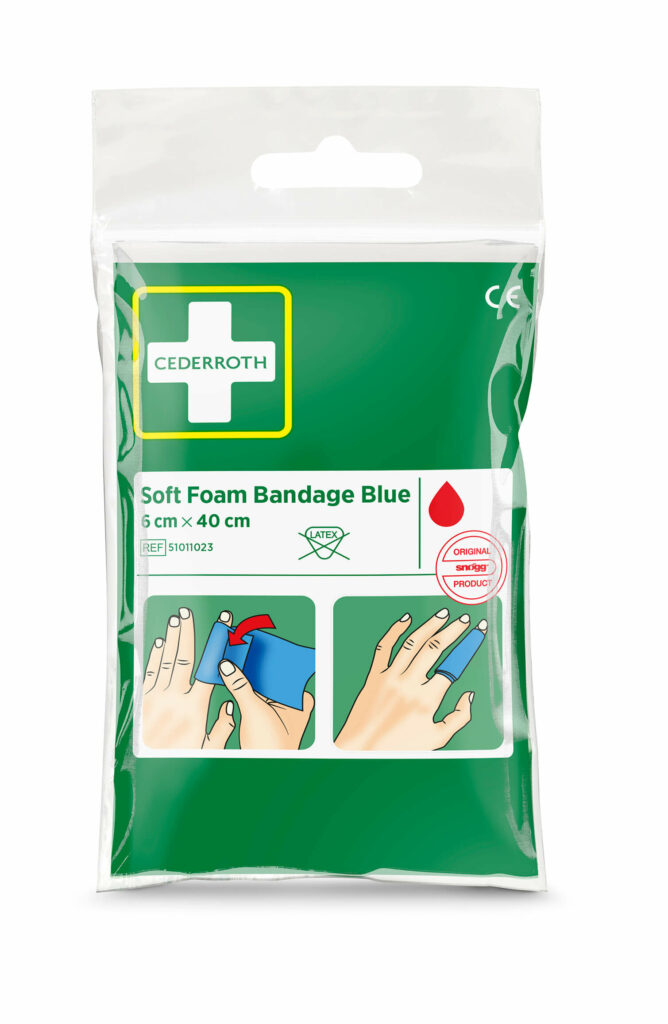 Soft Foam Bandage Blue – Pocket size