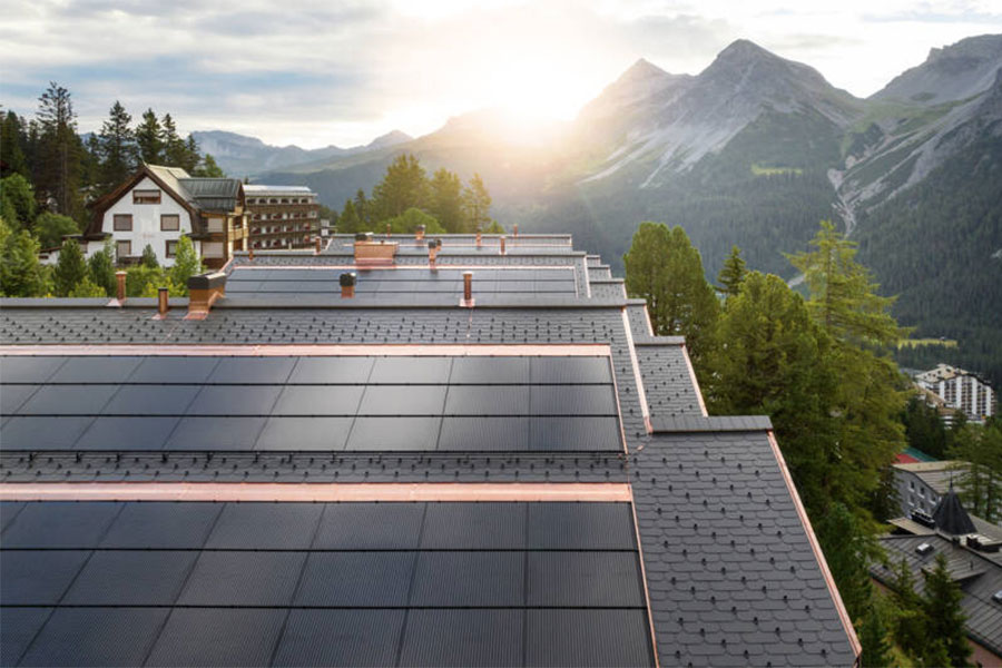 Swisspearl Solcellsteknik - Sunskin Roof Lap